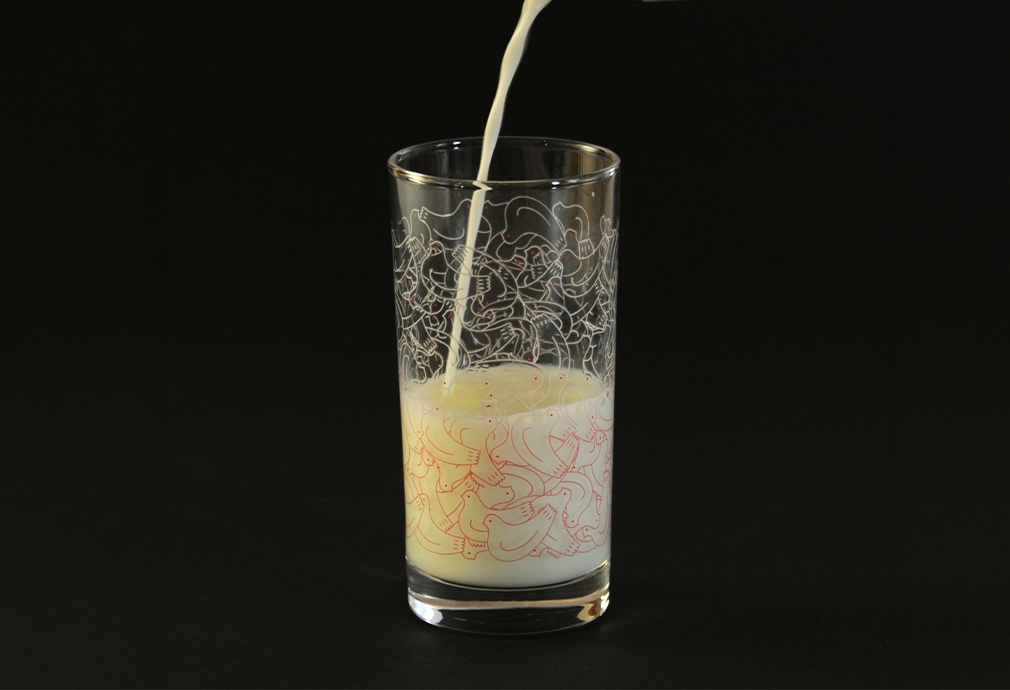 不思議グラス つめたくしてね♥